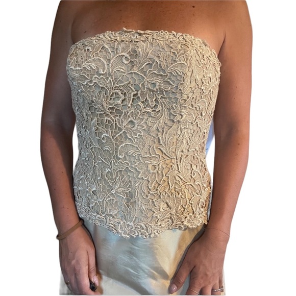 Jovani Strapless Dress Gold - Picture 5 of 5